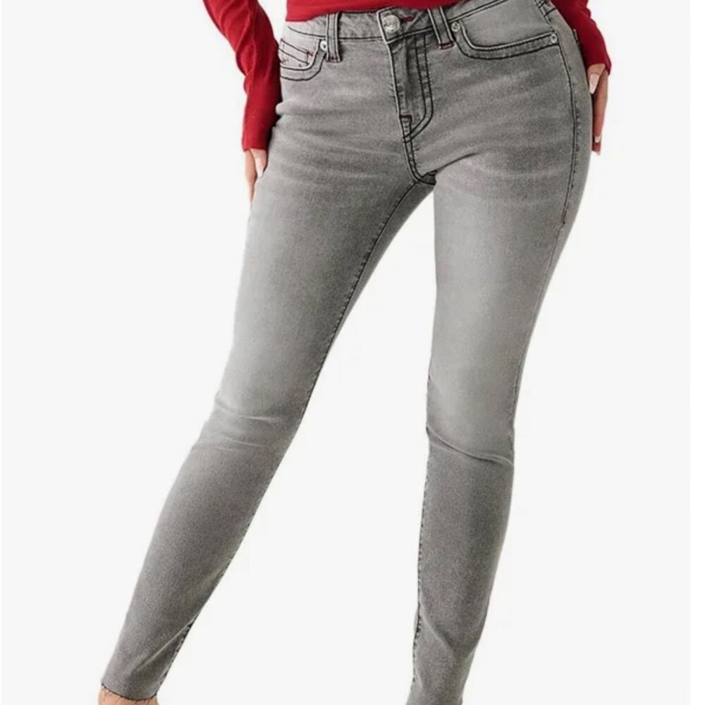 True Religion Jennie Mid Rise Super Skinny Jean Size 25 NWT